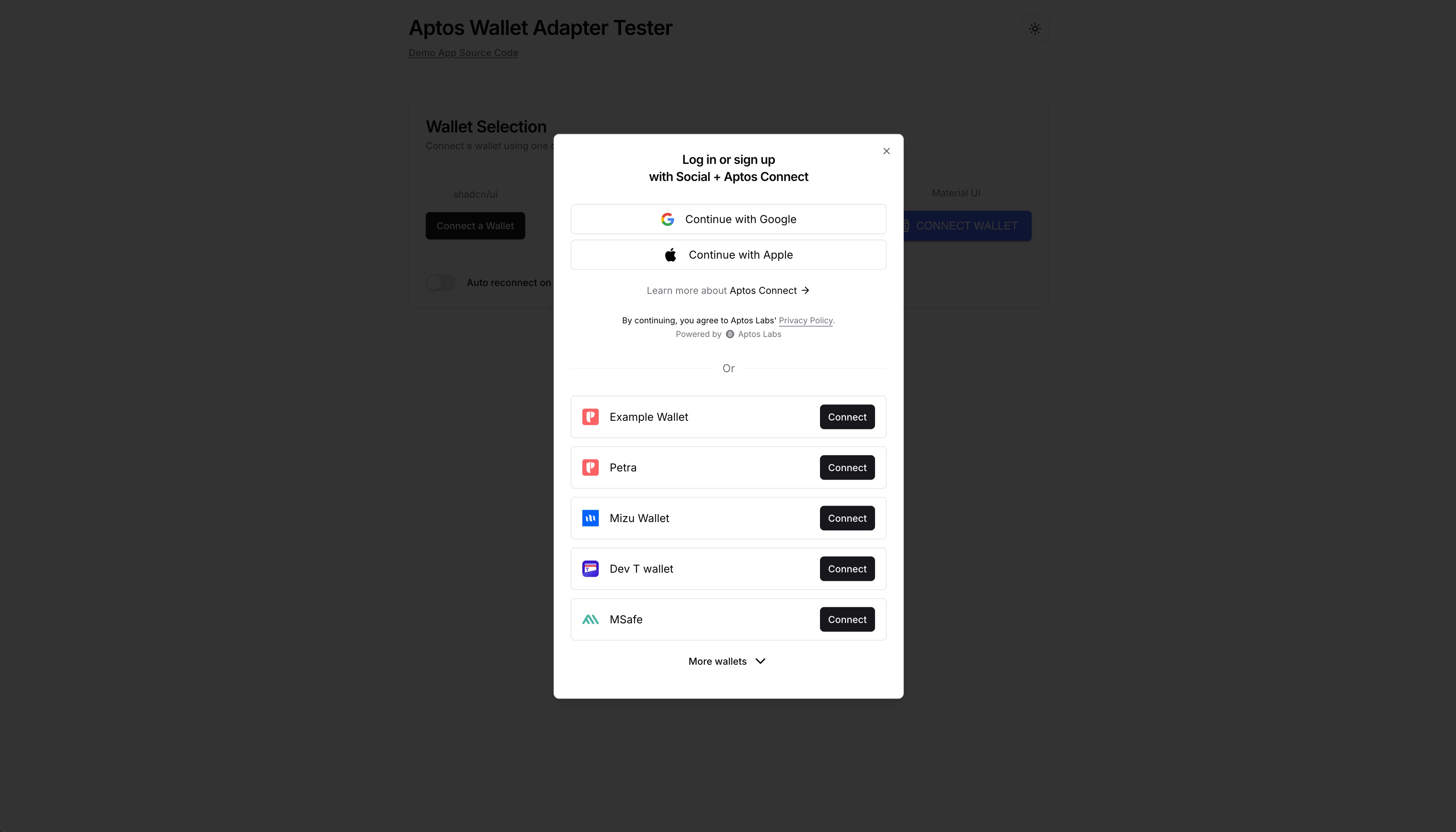 Wallet Selector Guide